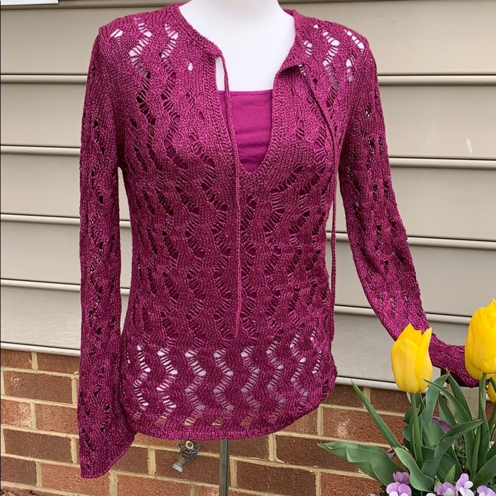 Loft  Crochet Sweater